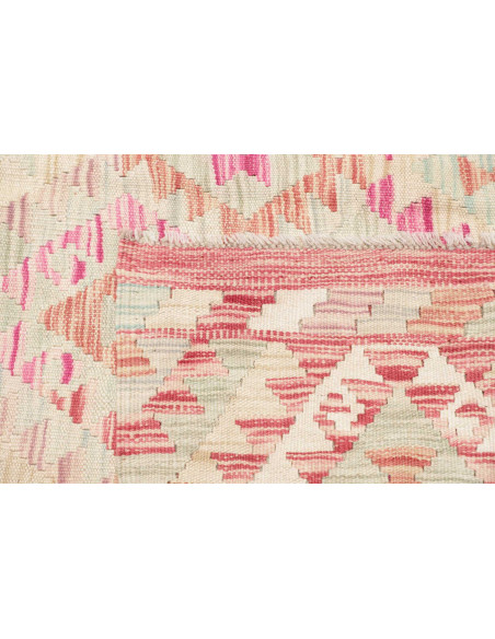Rug Kilim Afghanistan 155x204 Cream Pink Mint