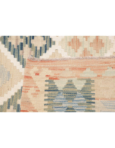 Rug Kilim Afghanistan 152x199 Beige Blue Coral
