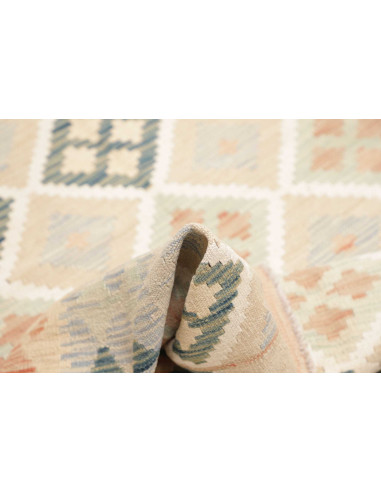 Rug Kilim Afghanistan 152x199 Beige Blue Coral