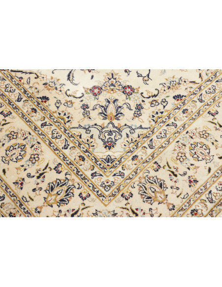 Tappeto Kashan Persia bianco marrone 201x303