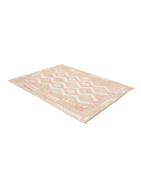 Rug Kilim Afghanistan 146x196 Beige Pink Cream