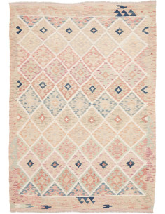 Tappeto Kilim Afghanistan 150x210 Beige Rosato