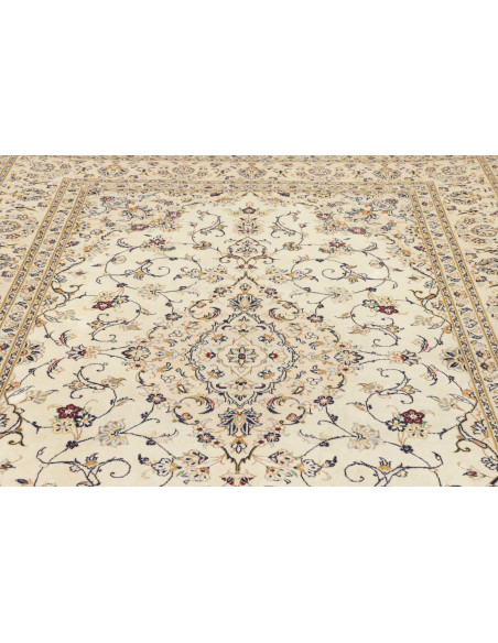 Tappeto Kashan Persia bianco marrone 201x303