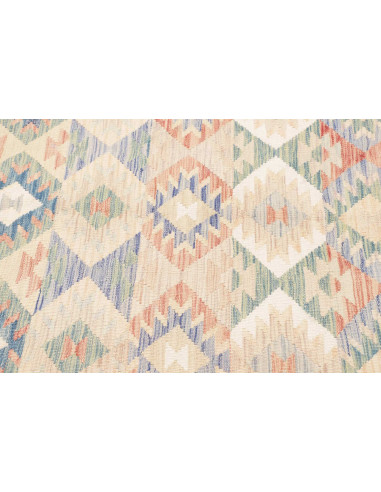 Rug Kilim Afghanistan 157x190 Cream Pastel Blue
