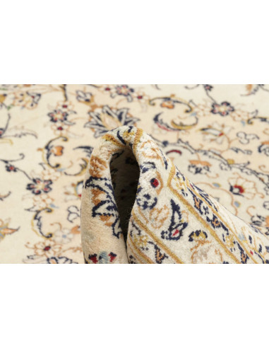 Tappeto Kashan Persia bianco marrone 201x303