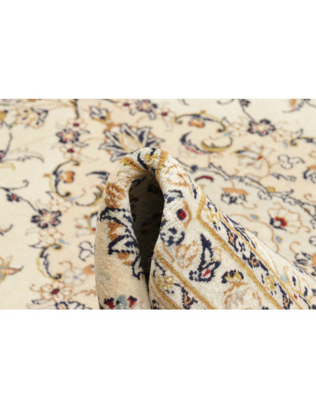 Tappeto Kashan Persia bianco marrone 201x303