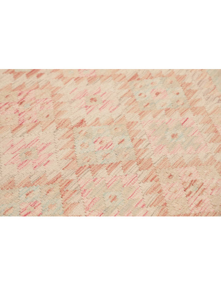 Rug Kilim Afghanistan 147x200 Cream Coral Pink