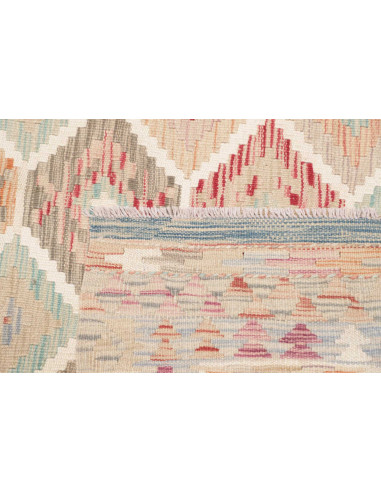 Rug Kilim Afghanistan 151x197 Beige Coral Blue