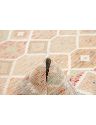 Rug Kilim Afghanistan 151x197 Beige Coral Blue