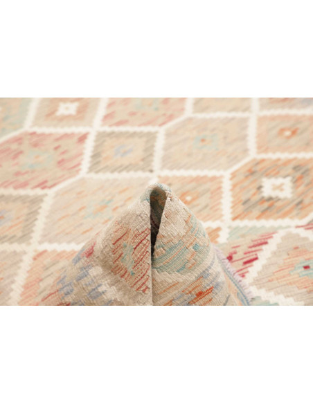 Rug Kilim Afghanistan 151x197 Beige Coral Blue