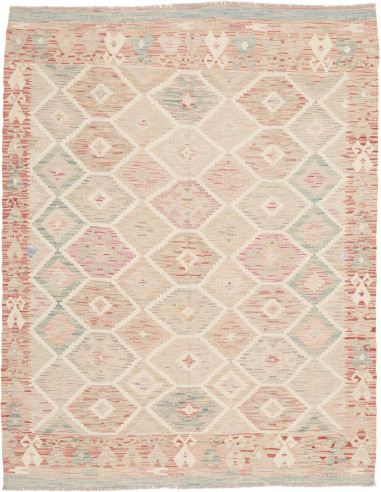 Rug Kilim Afghanistan 150x190 Beige Pink Dusty