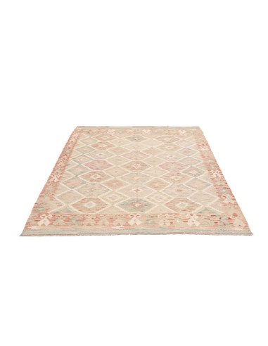 Rug Kilim Afghanistan 150x190 Beige Pink Dusty