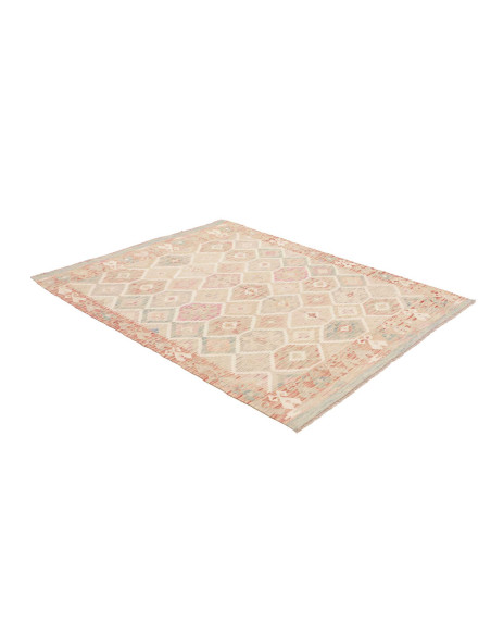 Rug Kilim Afghanistan 150x190 Beige Pink Dusty