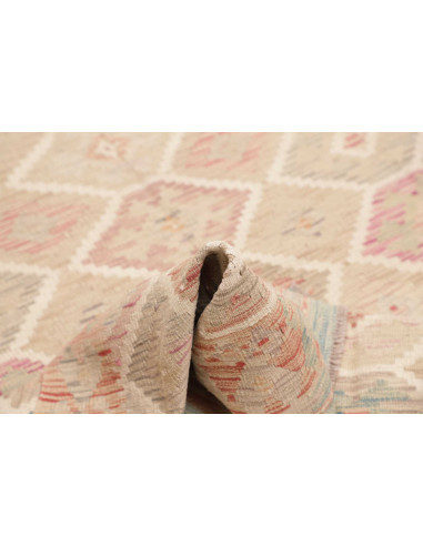 Rug Kilim Afghanistan 150x190 Beige Pink Dusty
