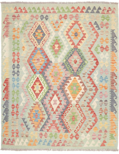 Rug Kilim Afghanistan 161x195 Aquamarine Red Or