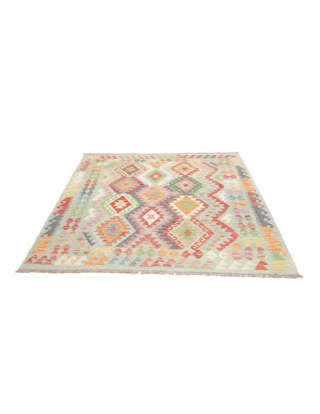Rug Kilim Afghanistan 161x195 Aquamarine Red Or