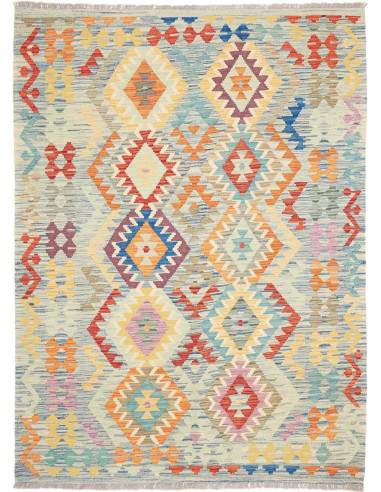 Rug Kilim Afghanistan 155x206 Multicolor Sky Bl
