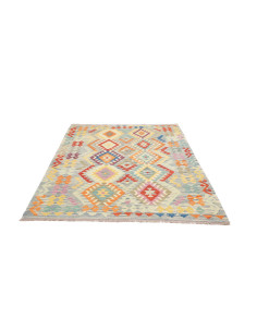 Rug Kilim Afghanistan 155x206 Multicolor Sky Bl 2