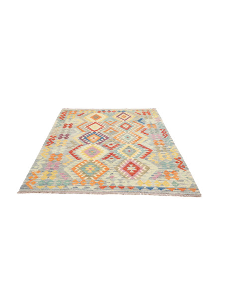Rug Kilim Afghanistan 155x206 Multicolor Sky Bl