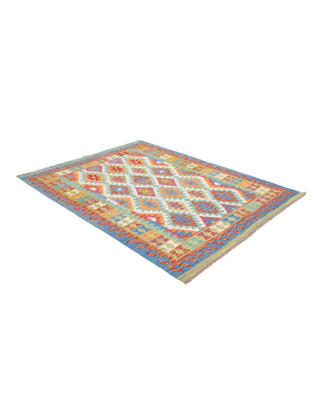 Rug Kilim Afghanistan 152x196 Sky Blue Orange R