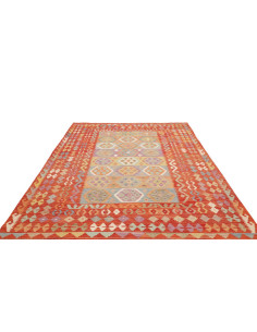 Rug Kilim Afghanistan 200x303 Red Orange Terrac 2