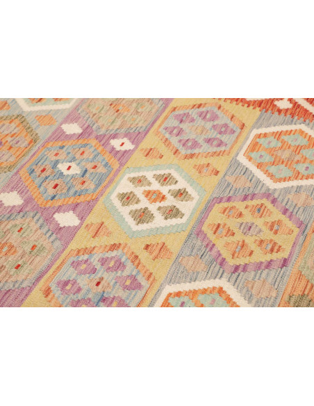 Rug Kilim Afghanistan 200x303 Red Orange Terrac