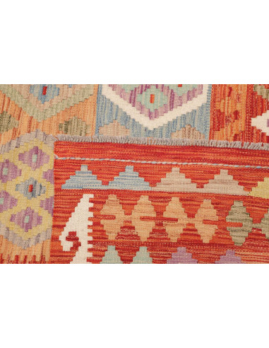 Rug Kilim Afghanistan 200x303 Red Orange Terrac