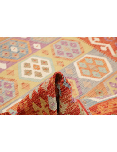 Rug Kilim Afghanistan 200x303 Red Orange Terrac
