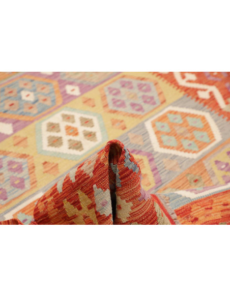 Rug Kilim Afghanistan 200x303 Red Orange Terrac