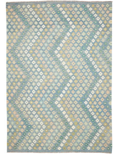 Rug Kilim Afghanistan 207x294 Light Blue Turquo