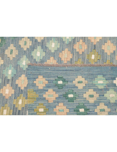Rug Kilim Afghanistan 207x294 Light Blue Turquo