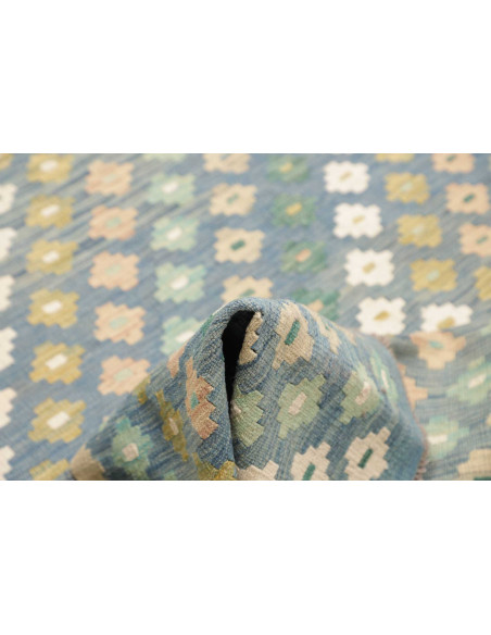 Rug Kilim Afghanistan 207x294 Light Blue Turquo