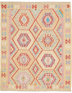 Rug Kilim Afghanistan 155x193 Creamy Yellow Ter