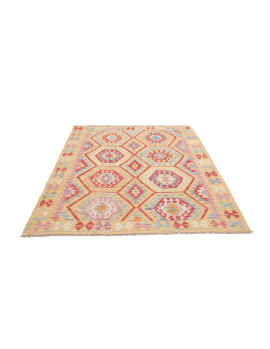 Rug Kilim Afghanistan 155x193 Creamy Yellow Ter