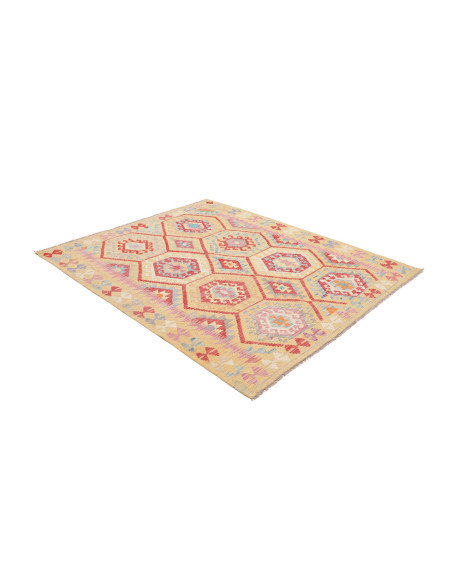 Rug Kilim Afghanistan 155x193 Creamy Yellow Ter