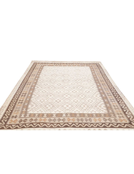 Rug Kilim Afghanistan 205x302 Ivory Beige Dark