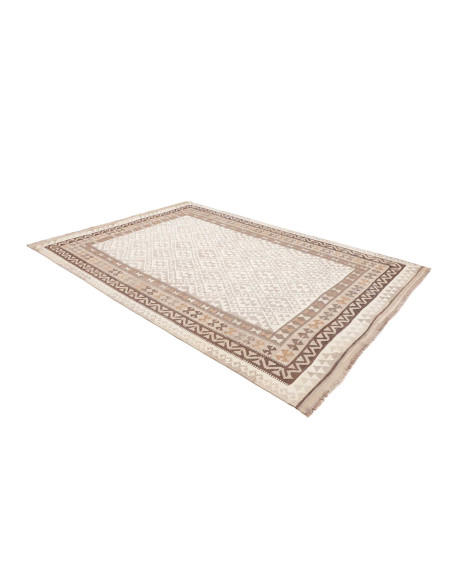 Rug Kilim Afghanistan 205x302 Ivory Beige Dark