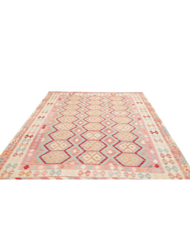 Rug Kilim Afghanistan 203x295 Pink Light Blue I