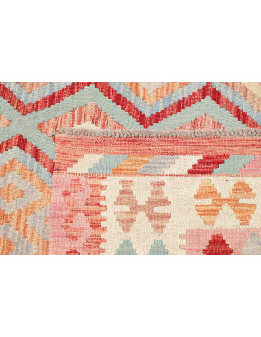Rug Kilim Afghanistan 203x295 Pink Light Blue I