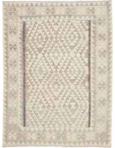 Rug Kilim Afghanistan 152x201 Cream Grey Taupe