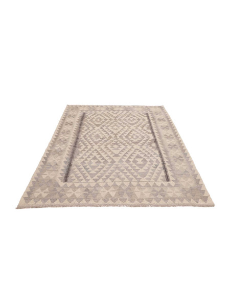 Rug Kilim Afghanistan 152x201 Cream Grey Taupe