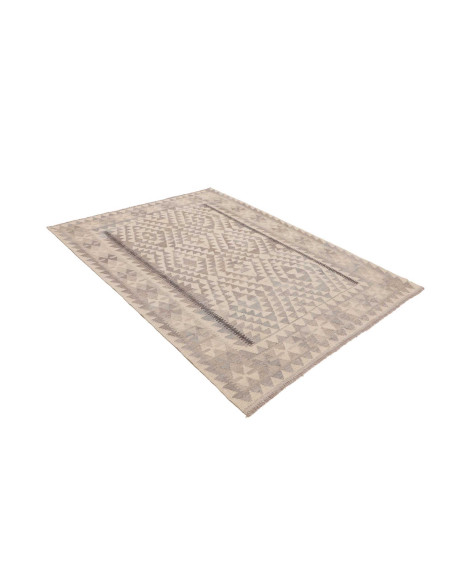 Rug Kilim Afghanistan 152x201 Cream Grey Taupe