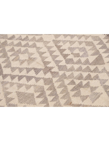 Rug Kilim Afghanistan 152x201 Cream Grey Taupe