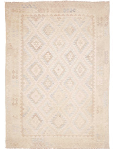 Rug Kilim Afghanistan 209x290 Beige Cream Ivory