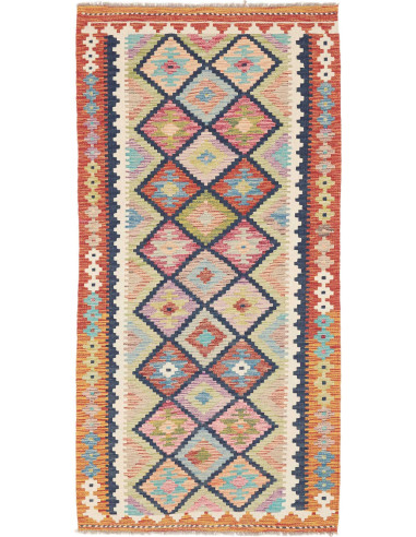 Rug Kilim Afghanistan 100x195 Terracotta Orange