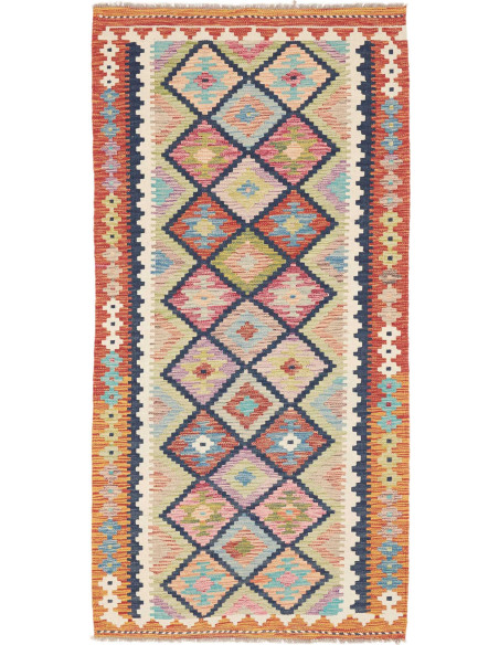 Rug Kilim Afghanistan 100x195 Terracotta Orange