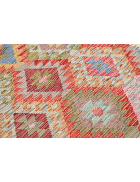 Rug Kilim Afghanistan 153x147 Terracotta Red Cr