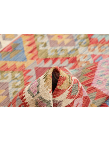 Rug Kilim Afghanistan 153x147 Terracotta Red Cr