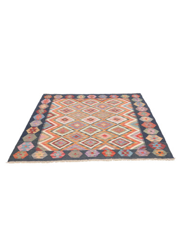 Rug Kilim Afghanistan 151x149 Dark Blue Orange