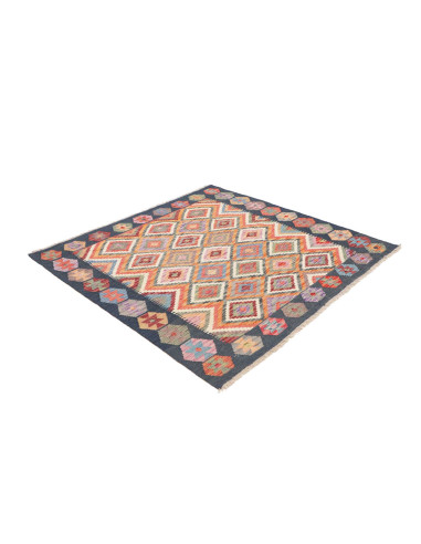 Rug Kilim Afghanistan 151x149 Dark Blue Orange